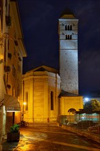 Church Chiesa di Santa Maria Maggiore in the evening