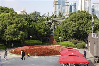 Park with communist monument