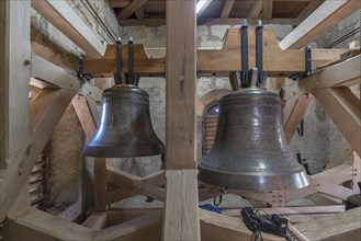 New bells mounted in the belfry