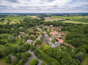 The Rundlingsdorf Luebeln (drone photo) is one of the 19 Rundlings villages that have applied to become a UNESCO World Heritage Site. Luebeln