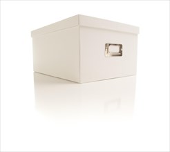 White file box isolated on a white background