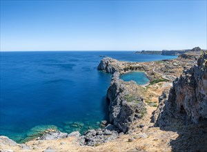 Rocky coast and Paulus Bay