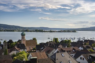 View of the Lake Constance municipality Allensbach at Lake Constance