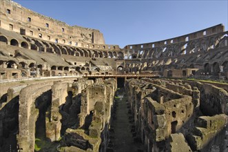 Exposed substructure of arena in Colosseum