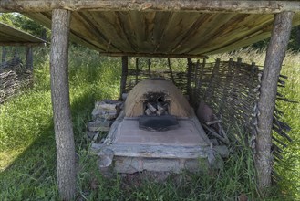 Historic outdoor clay oven