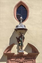 Figure of St. Christopher above the entrance of the former Doininican Church of St. Christopher
