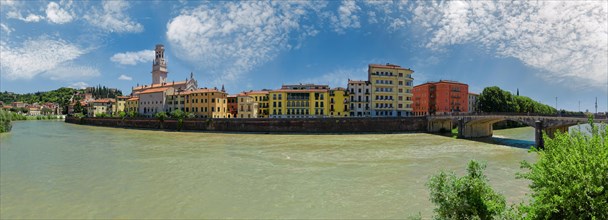 River Adige with Old Town Verona