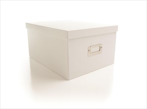 White file box isolated on a white background