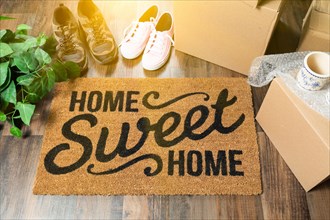 Home sweet home welcome mat