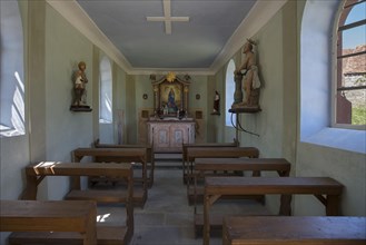 Interior of the chapel from 1861