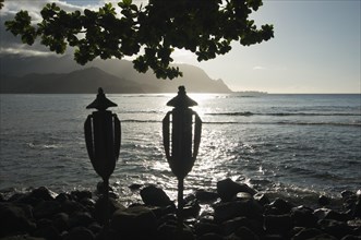 Sunset over hanalei bay