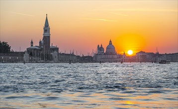 Evening atmosphere at the lagoon of Venice