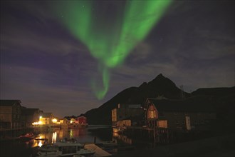 Northern Lights (aurora borealis) over Nyksund