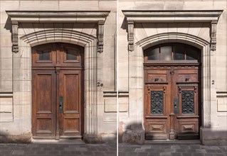 Entrance doors of the synagogue