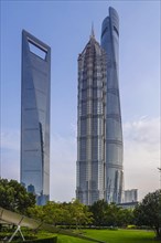 The tallest skyscrapers in the Pudong Special Economic Zone: Shanghai World Financial Center