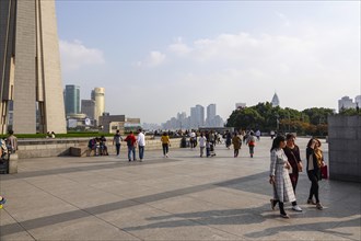 At the Shanghai People's Heros Memorial Tower