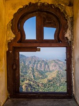 View from the fortress Kumbhalgarh into the Aravalli Mountains