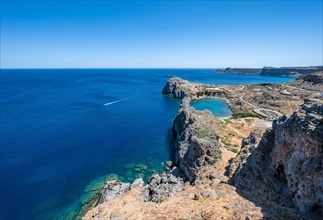 Rocky coast and Paulus Bay