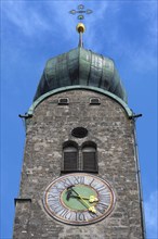 Tower with tower clock