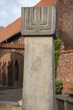 Memorial stele to the expulsion and extermination of Stralsund's Jews at Johanniskloster