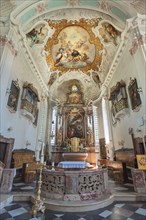 Main altar with ceiling frescoes