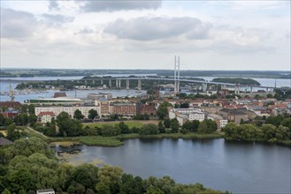 View from the Marienkirche to the Ruegenbruecke