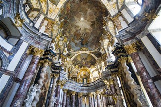 Interior of the Residence Hofkirche in the The Wuerzburg Residence