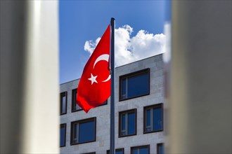 Turkish flag at the Turkish Embassy