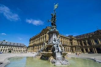 Fountain before the Wuerzburg Residence