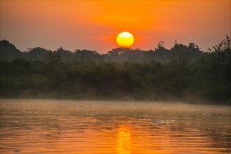 Sunrise over the Nile in the Murchison Falls National Park