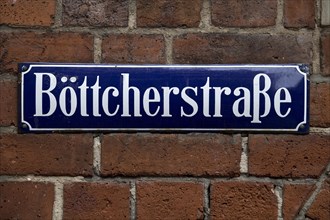 Street sign Boettcherstrasse