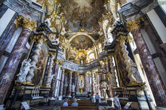 Interior of the Residence Hofkirche in the The Wuerzburg Residence