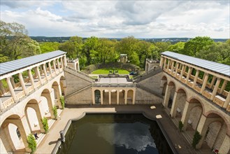 Colonnades and water reservoir