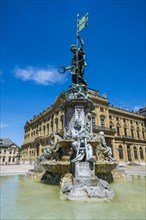 Fountain before the Wuerzburg Residence