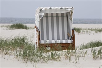 Beach chair at the beach