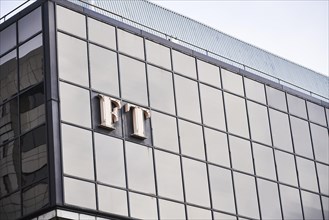 Financial Times building with FT logo