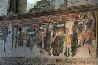 Mural paintings of Saint-Pierre de Chateloy church in the commune of Herisson