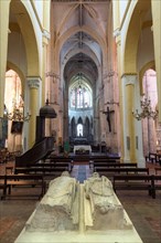 Recumbent statues of Saint Mayeul and Saint Odilon in Priory church of St-Peter and St-Paul of Souvigny