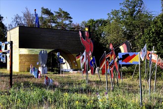 German Unity Sculpture Park at the former Henneberg-Eussenhausen border crossing