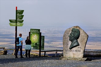 Heinedenkmal on the top of the Brocken