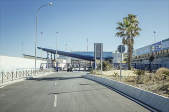 Border crossing between Spain and Morocco El Tarajal