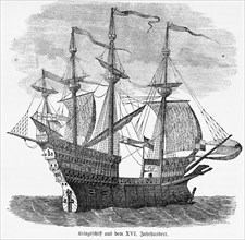A 16th century war vessel
