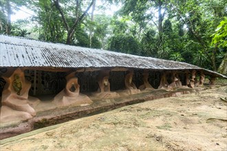 Sacred house in the Unesco site Osun-Osogbo Sacred Grove