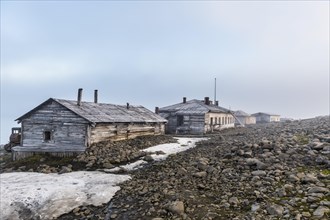Historical meteorological Sedov station in Tikhaya bay on Hooker island