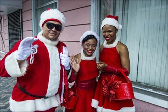 Group promoting Christmas in the Bahamas