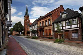 Old town of Doemitz with church