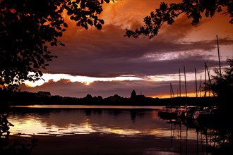 Sunset at Ratzeburg Lake