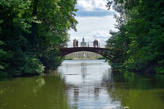 Small bridge in the palace park