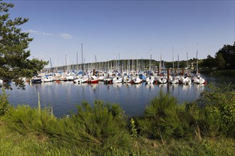 Sailing boats in the sailing harbour