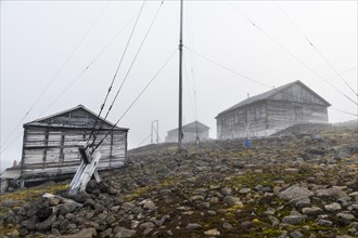 Historical meteorological station Sedov in Tikhaya bay on Hooker island